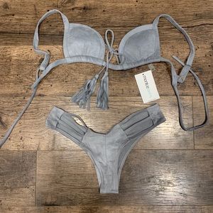 Montce Swim Tassel Top and Cut our Bottoms